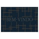 Ver imagem 1 de Tapete de Porta Bem-vindo ou Entrada Cross - 40 X 60 Cm - Cor Azul 20 - J Serrano