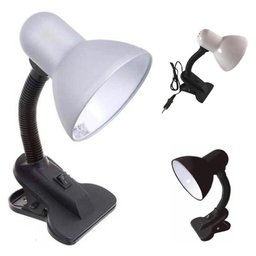 LUMINARIA ESTUDO ARTICULAVEL ESCRITORIO QUARTO DE MESA COM PRESILHA GANCHO MULTIFUNCIONAL BIVOLT - 1