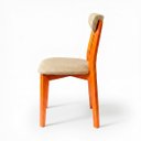 Ver imagem 3 de Cadeira de Jantar Floripa Madeira Maciça Estofada Prime Di Franco Madeira Mel Linho Bege