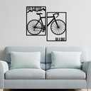 Ver imagem 2 de Kit Quadro Life Is Better On a Bike 60x40cm em Mdf Ciclista Bicicleta Trilhas
