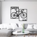 Ver imagem 1 de Kit Quadro Life Is Better On a Bike 60x40cm em Mdf Ciclista Bicicleta Trilhas