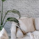 Ver imagem 3 de Papel de Parede Adesivo Tijolo Tijolinho Branco Gelo 2,5m