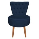 Ver imagem 1 de Poltrona Decorativa Royal Capitone de Luxo Slk Decor Azul Royal
