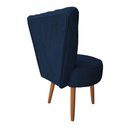 Ver imagem 6 de Poltrona Decorativa Royal Capitone de Luxo Slk Decor Azul Royal