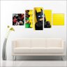 Quadro Decorativo Desenho Lego Batman Infantil 5 Peças - 2