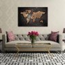 Quadro de Mapa Mundi decorativo Sala Quarto Escritórios - 3