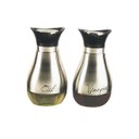 Ver imagem 2 de Kit 2 Pçs Galheteiro em Vidro e Inox Vinagreiro e Azeiteiro