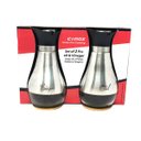 Ver imagem 3 de Kit 2 Pçs Galheteiro em Vidro e Inox Vinagreiro e Azeiteiro