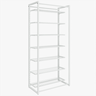 Conjunto Estante com Prateleira de Cremalheira Central com 7 Prateleiras em Tela 94cm Comac - Branc - 1