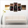 Quadro Decorativo Carros Fórmula 1 F1 Mosaico Com 5 Peças GG - 3