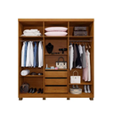 Ver imagem 2 de Guarda Roupa Milão 6 Portas Benetil Móveis - Cinamomo/off