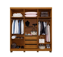 Ver imagem 2 de Guarda Roupa Milão 6 Portas Benetil Móveis - Cinamomo/off