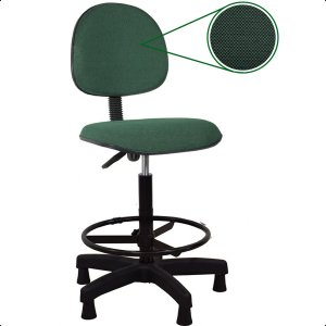 Cadeira Caixa Alta Fixa Executiva Verde