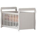 Ver mais imagens de Berço Mini Cama Americano Star com Guarda Roupa Mobi com Espelho MDF Branco Albatroz Móveis