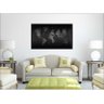 Quadro Decorativo Mapa Mundo Efeito Preto Decoração Salas - 3