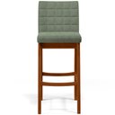 Ver imagem 6 de Kit 06 Banquetas Alta Para Cozinha Sala De Jantar Fixa Mila B04 Bouclê Oliva - Lyam Decor