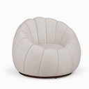 Ver imagem 1 de Poltrona Decorativa Nuvem Fixa Orgânica em Veludo Conforto Firme Natural Loja Sheep