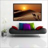Quadro Decorativo Camelo Deserto Egito Com Moldura - 5