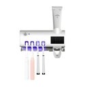 Ver imagem 1 de Kit 2 Suporte Dispenser Esterilizador para Escova e Pasta de Dente com Luz UV Bivolt