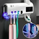 Ver imagem 6 de Kit 2 Suporte Dispenser Esterilizador para Escova e Pasta de Dente com Luz UV Bivolt