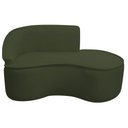 Ver imagem 3 de Kit Divã Recamier Orgânico Marrocos 150cm Lado Direito e 2 Poltronas Amore Linho Verde