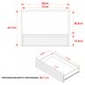 Armário de Banheiro 1 Porta 1 Gaveta Amêndoa Bn3613 - Tecno Mobili - 4