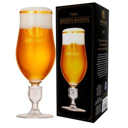 Copo/taça de Cristal Brasão | Baden Baden - Presente/festa (cerveja/chopp) - 1 Copo/taça de Cristal Brasão | Baden Baden - Presente/festa (cerveja/chopp) - 1