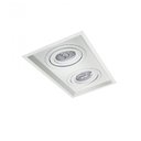 Ver imagem 1 de Spot de Embutir Recuado Branco Quadrado Duplo para PAR20 Opus