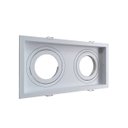 Ver imagem 4 de Spot de Embutir Recuado Branco Quadrado Duplo para PAR20 Opus