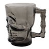 Caneca Caveira Preta Viking Vidro 500ml Skull Chopp Mug - 3