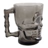Caneca Caveira Preta Viking Vidro 500ml Skull Chopp Mug - 2