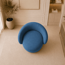 Ver imagem 5 de Poltrona Decorativa Beatriz Orgânica Suede Sala Estar Recepção Quarto