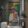 Adesivo para Porta Estátua com Refrigerante- 73X210Cm - 1