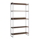 Ver imagem 2 de Estante Guaecá 180x95 Estilo Industrial Multiuso para Organização Quarto Sala - Branco/imbuia