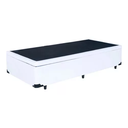 Ver imagem 2 de Cama Box Baú Solteiro Conforto Sintético Branco + Colchão Solteiro Conforto Espuma D33 24x88x188