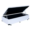 Ver imagem 3 de Cama Box Baú Solteiro Conforto Sintético Branco + Colchão Solteiro Conforto Espuma D33 24x88x188