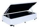 Ver imagem 3 de Cama Box Baú Solteiro Conforto Sintético Branco + Colchão Solteiro Conforto Espuma D33 24x88x188