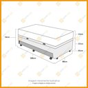 Ver imagem 3 de Cama Box Baú e Auxiliar Solteiro + Colchão de Espuma D20 Gazin Supreme 88cm