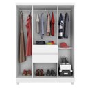 Ver imagem 6 de Cômoda London e Guarda Roupa Solteiro Ecom 2 Branco Flex - Demóbile