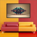 Ver imagem 3 de Quadro Decorativo Abstrato Arte Moderna Com Moldura 002