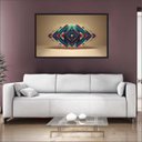Ver imagem 1 de Quadro Decorativo Abstrato Arte Moderna Com Moldura 002