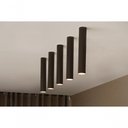 Ver imagem 2 de Plafon Bela Tubo 977 para 1 Lâmpada GU10 Soquete Incluso Preto Fosco Acend Iluminação
