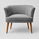 Ver imagem 4 de Poltrona Decorativa para Sala de Estar Espaço Gourmet Tecido Veludo Premium Base Estável