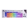Teclado Transparente Led Color Padrão Usb N240403-1 - Quanhe - 6