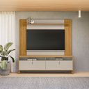 Ver imagem 1 de Rack com Painel para Tv 55 Polegadas Pés em Madeira Maciça Dubai