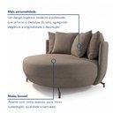 Ver imagem 6 de Poltrona Redonda Decorativa com 6 Almofadas 150cm Soho Confort