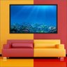 Quadro Decorativo Fundo Do Mar Oceano Aquário Peixes - 4