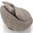 Ver imagem 6 de Kit 02 Poltronas Giratórias para Sala de Estar Kira M03 Bouclê Bege Escuro - Lyam Decor
