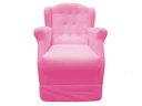 Ver imagem 2 de Poltrona Cadeira De Amamentação Com Balanço Manu Suede Rosa Bebê Ms Decor