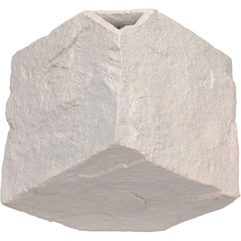 Vaso Decorativo Enfeite Casa Aparador Cubo Home&co Resina 12x15x15cm Rosa